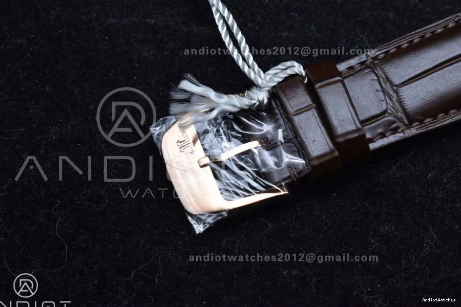 Brown SA925 Strap FreshLook Thin Edition Master on 908 Moon RG 1:1 White Ultra Super APSF Clone Dial Leather Best 0318